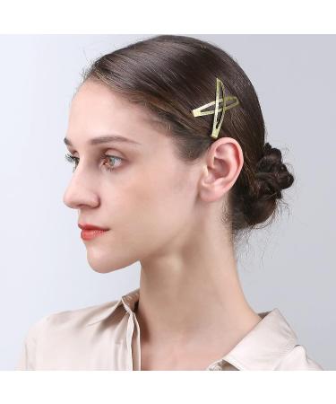 Funtopia Oval Metal Contour Hair Clips - 40 Pcs Snap Hair Pins for Long Hair - Classic Color - Buy Online on GoSupps.com