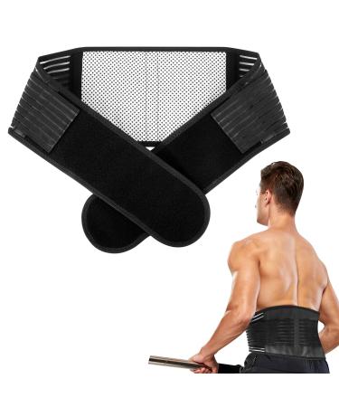 Back Support Belt for Men and Women Lumbar Support Lower Back Belt Brace Dual Adjustable Straps and Breathable Mesh Panels for Intant Pain Relief from Sciatica Hernated Disc Scoliosis - Large