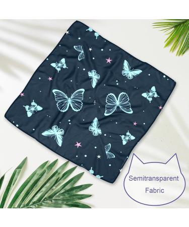 Shop Beautiful Butterfly Triangular Scarves for Dogs & Cats | Multi-Colored Bibs for All Sizes - 2 Pack - Buy Online on GoSupps.com