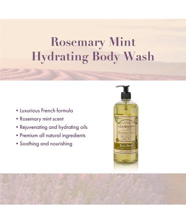 A LA MAISON Rosemary Mint Hydrating Body Wash - Triple French Milled Natural Shower Gel (25.36 oz) | For Women and Men - Buy Online on GoSupps.com