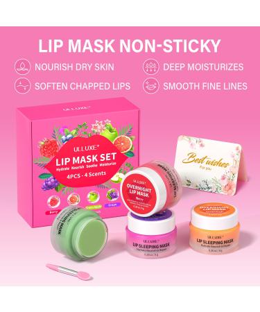 Lip Mask Set Lip Care Gift for Teen Girls & Women Overnight Lip Mask Hydrating & Moisturizing Valentine's Day Gifts for Her Wife Girlfriend Lip Sleeping Mask Repair Dry Flaky Lips Lip Treatment - Buy Online on GoSupps.com