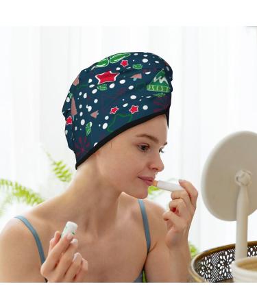 Hair Towel Wrap - Fast-Drying Towel Turban with Button for Quick Hair Drying | Perfect Christmas Gift - Buy Online on GoSupps.com