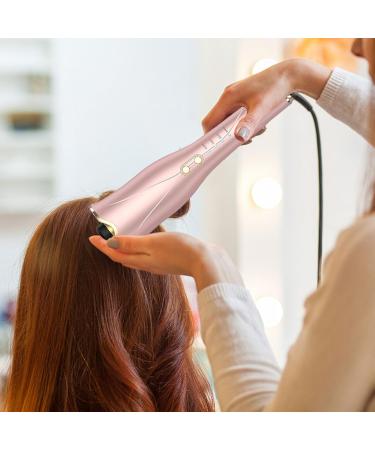 Yuehuam Auto Hair Curler Automatic Curling Iron Wand with 4 Temperatures & 3 Timers Dual Voltage Auto Shut-Off Spin Iron for Hair Styling Champaign Gold - Buy Online on GoSupps.com
