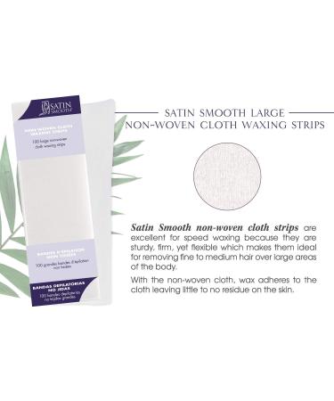Satin Smooth Large Non-Woven Waxing Strips 100ct - Best International Shipping | Smooth Skin Grooming - Buy Online on GoSupps.com