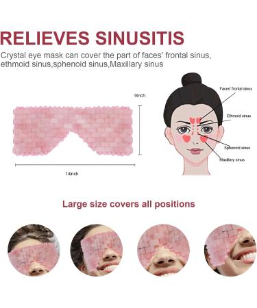 Shop Rose Quartz Eye Mask for Headache Relief & Sinusitis - Cooling Crystal Eye Mask | International Shipping | IdeaYard - Buy Online on GoSupps.com