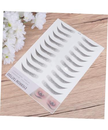Housoutil 2pcs 3d Eyebrow Stickers Hair- Waterproof Eyebrow Beauty Tools Artificial Eyebrow Make up Set 6d - Buy Online on GoSupps.com