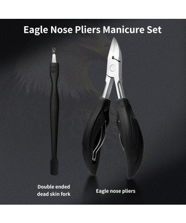 Stainless Steel 3cr Multifunctional Manicure Nail Clippers Nail Groove Pliers Fat Head Bent Nose plier Toe Nail Clipper Manicure Cuticle Nipper Hongse+sipicha - Buy Online on GoSupps.com