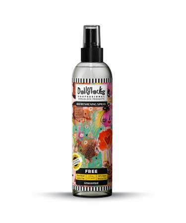 Dollylocks Dreadlock Refreshening Spray for Locs - Free Unscented - Residue-free and Sulfate-free Loc and Scalp Refreshing Spray for Dreadlocks 8oz