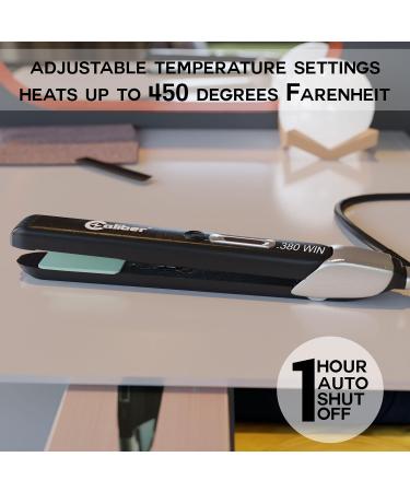 308 Flat Iron - Green Ceramic Hair Straightener & Curler - LED Temp Display Rapid Heat Lightweight Design - Perfect for Men & Women - Buy Online on GoSupps.com