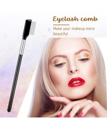 Metal Eyelash Comb & Eyebrow Separator Tool - Stainless Steel Mascara Comb for Women & Girls | Professional Grooming Brush - Buy Online on GoSupps.com