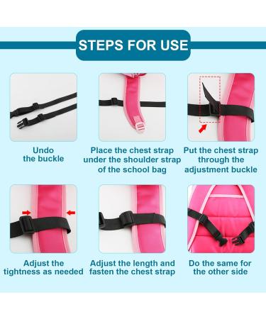 Zeulet Belt Backpack Set for Kids | 6 Adjustable Durable Straps with Quick Lock | Ideal for School Hiking & Jogging - Buy Online on GoSupps.com