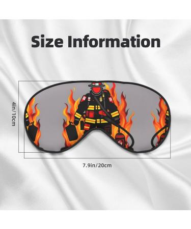 SSIMOO Firefighter Eye Mask | Soft & Breathable Sleep Patch for Women | Perfect for Travel & Relaxation | Black - Buy Online on GoSupps.com