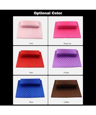 ZIEM Nail Pillow Hand Rest Cushion Set Mani Pillow Nail Rest Cushion Pad Nail Art Tools for Salon Home Use Pink - Buy Online on GoSupps.com