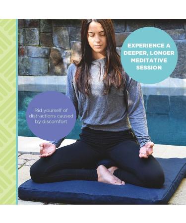 Bean Products Zafu Meditation Cushion XL - Handcrafted in the USA with Organic Buckwheat - Removable Cover - 10oz Cotton Canvas - 14x18 - Buy Online on GoSupps.com