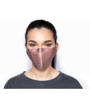 100% Mulberry Silk Face Masks - Reusable Washable Adjustable Unisex | Soft Dust Pink for Men & Women - Buy Online on GoSupps.com