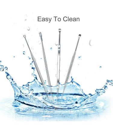 FIXBODY Earwax Removal Kit - 4 PCS Stainless Steel Ear Pick Set with Storage Box - Buy Online on GoSupps.com