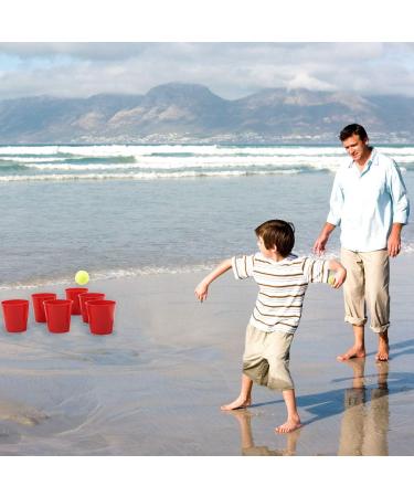 OTTARO Giant Yard Pong Set - Outdoor Game for Adults & Kids | 12 Buckets, 2 Balls, Carry Bag | Perfect for Yard, Party, Bar, Lawn, Tailgating - Buy Online on GoSupps.com