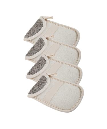 FRCOLOR 4pcs Black Linen Soap Bag Foaming Net for Face Washing Foaming Exfoliating Storage Bag Mesh Soap Saver Bag Mesh Organizer Bags Soap Mesh Bag Soap Net Bag Travel Soap Box Flax Clean