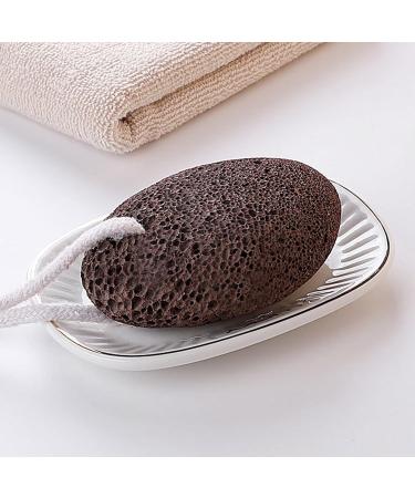 Natural Pumice Stone for Feet - Lava Foot Exfoliator Scrubber Pedicure Tools Callus Remover for Heavy Callused Feet Dead Skinand Hands - for Pedicure Cracked Heels (Brown*1) - Buy Online on GoSupps.com