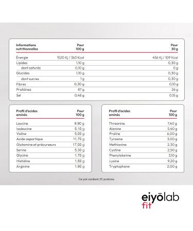 ISOLATE HT | Protein Isolate Powder | Up to 90% Rapid Bodybuilding Protein | Rich in BCAA and Glutamine | Smooth Texture Cookies Flavor | Low Lactose | 750G | Eiyolab - Buy Online on GoSupps.com
