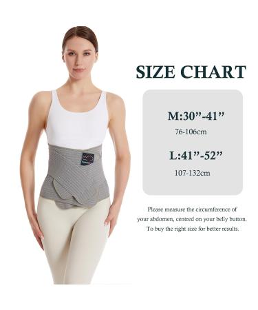 HeerTeaj Postpartum Belly Belt | Adjustable Post-Operative & Lumbar Support for Abdomen & Back Pain - M Size - Buy Online on GoSupps.com