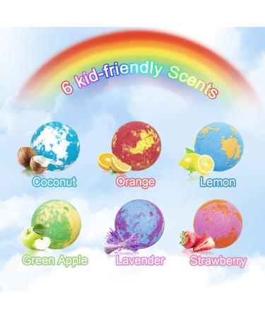 Panspace Unicorn Bath Bombs for Girls | 6 Organic Bath Bombs Gift Set with Jewelry Inside | Handmade Bubble Bath Fizz Ball Kit for Kids | Surprise Toys for Girls Birthday & Christmas - Buy Online on GoSupps.com