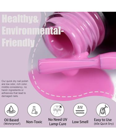 Pink Nail Polish - Barbie Pink Nail Varnish - Neon Hot Pink Nail Polish - Bright Pink Quick Dry Nail Polish - Water Based Formula Long Lasting Nail Polish for Nail Art DIY at Home - Buy Online on GoSupps.com