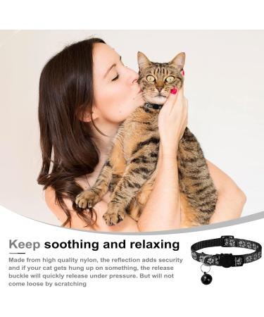 Neuwehe Cat Dishes with Leash Set - Adjustable Soft Cat Bowls with Cat Neck Band for Small Dogs & Big Cats (Black Size S) - Outbreak-Proof & Durable - Buy Online on GoSupps.com