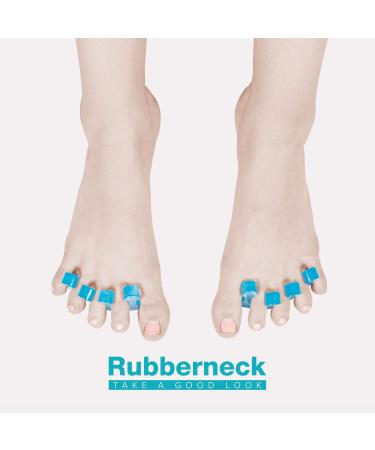 Rubberneck Toe Separator Spacer Pedicure 4x - Silicone Nail Polish Aid 2 Pairs for All Toes - Buy Online on GoSupps.com