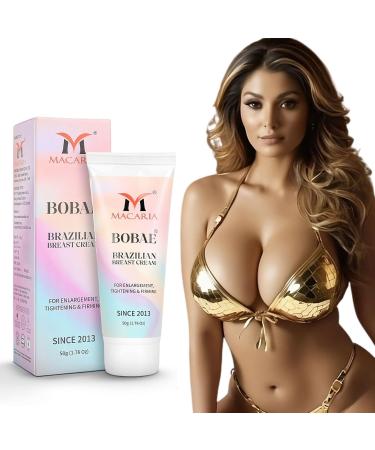 Bobae Brazilian Natural Breast Cream | Bust Tightening Shape & Size up Toning Firming Massage larger Breast Enhancement Gel bigger Brazilian Boobs Women enlargement cream for quick Fast growth