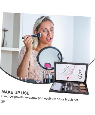 Healvian 2 Sets Eyebrow Powder Set Makeup Brow Brush Flash Suit Pigmented Matte Waterproof Eyebrow Powder Abs - Buy Online on GoSupps.com