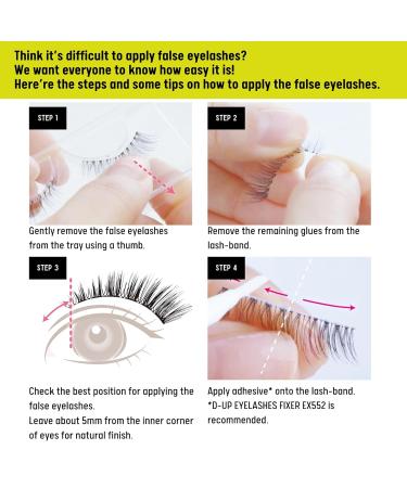 False Eyelashes Natural Series - Lashever Japanese Fake Lashes for Long Lasting Wear Reusable Lightweight Comfortable - 2 Pairs Natural 103 Black - Buy Online on GoSupps.com