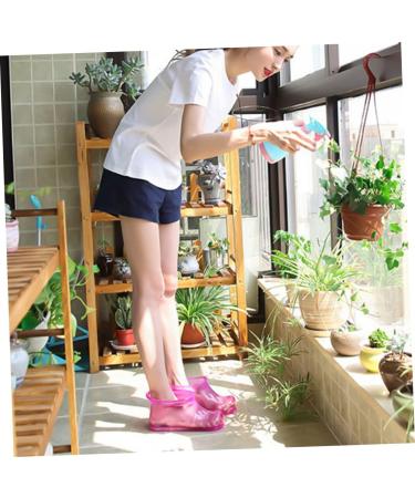 FOYTOKI 1 Pair Foot Bath Shoes Foot Spa Foot Container for Bathing Ankle Home Foot Bath Container Foot Soaking Tub Foot Soak Shoes Bath Tubs Foot Washing Shoes Take a Bath Pvc Bracket Man 26.3x11cm Rosy - Buy Online on GoSupps.com