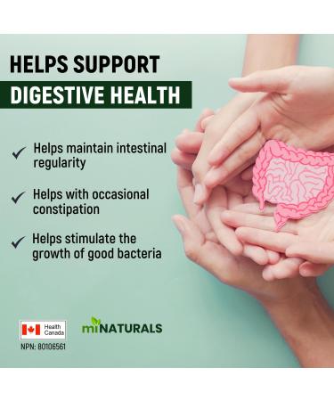 miNATURALS Pure Inulin Fiber Capsules 300 Veggie Caps Made from Chicory Root Helps Promote Constipation Relief Improves Gut Health 300 count (Pack of 1) - Buy Online on GoSupps.com