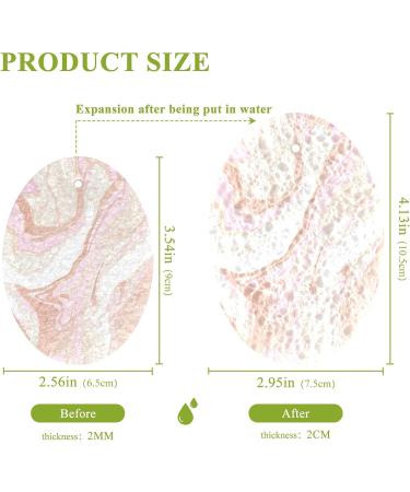 3-Pack Cleaning Kitchen Sponges Oval Gold and Pink Marble Kitchen Cellulose Dishwashing Wood Pulp Cotton - Buy Online on GoSupps.com