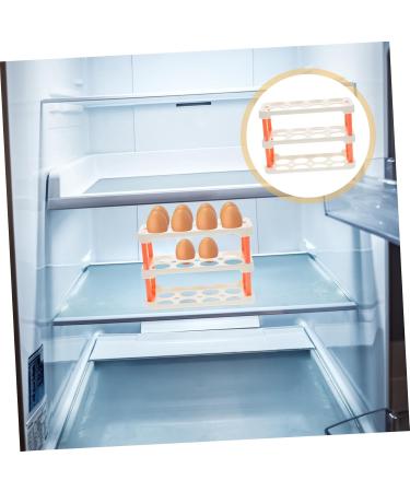 OSALADI Egg Grid Clear Plastic Tray Clear Plastic Eggs Clear Egg Container Egg Carton Side Door Memory Transparent 22.3X16.2X10.1CM - Buy Online on GoSupps.com