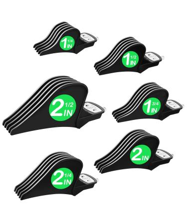 Clipper Guards, Hair Clipper Guide Combs Premium for Wahl Clippers Mega Cutting Guides/Combs with 6 Cutting Lengths from 1.25-2.5 Inch Fit Most Size Wahl Clippers