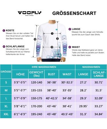 VooFly Men's UV Protection Long Sleeve Shirt | UPF 50+ Rashguard for Outdoor Sports & Swimming - White Violet - Buy Online on GoSupps.com