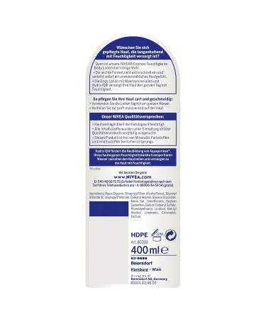 NIVEA 3-Pack Body Lotion (400 ml x 3) - Express Hydration & Soft Skin | International Shipping - Buy Online on GoSupps.com