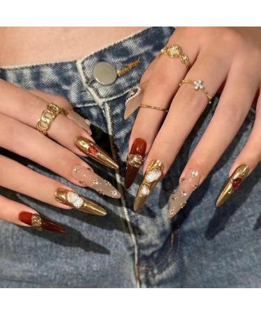 Temperament manicure gorgeous manicure explosions wearing a pointed new nail(XS) - Buy Online on GoSupps.com