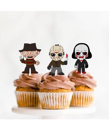 S-Cp-0020 Ice Cream Fruit Dessert Cupcake Topper Colorful Glitter Happy Birthday Sensory Pop Game Theme Decor Supplies Baby Shower Boys Girls Birthday Party Decorations - Buy Online on GoSupps.com