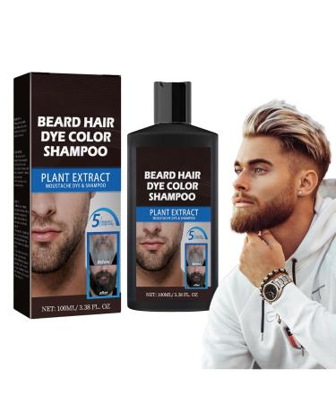 Crsetmyth Bartflecken Shampoo Haare und Bartf rbemittel Schnurrbart & Bart Color Bartzorg Bartf rbemittel To Kashchieren Gray Hair Color Eliminates Gray Eliminates For a Fuller Look