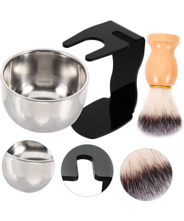 Foytoki Shaving Set: Soak Soap Cream Bowl & Beard Brush - Premium Razor Brushes for Ultimate Grooming - Buy Online on GoSupps.com