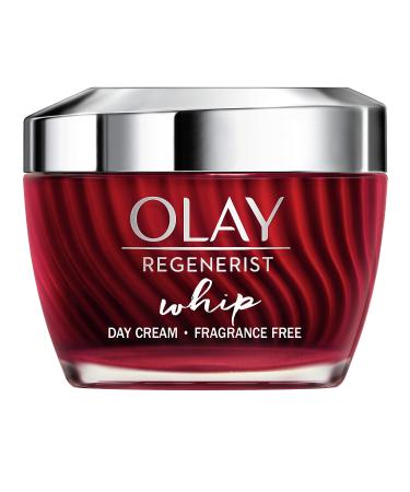 Olay Regenerist Whip Perfume Moisturiser for Firmer Skin 50 ml with Unique Texture Without Weight with Amino Peptides and Vitamin B3 Day cream perfume-free Single