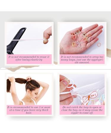 Marcoido Color Tiny Elastic Hair Ties 1500pcs Hair Rubber Bands Ponytail Holders Braids Locs For Baby Toddlers Kids Small Hair Elastics With An Zipper Bag. (small  Macaron A) Small Macaron A - Buy Online on GoSupps.com