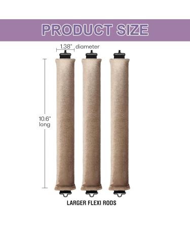 Yeria Heatless Curls Band 3-Piece Overnight Curly Winder for All Hair Types | No Heat Curlers in Khaki - Buy Online on GoSupps.com