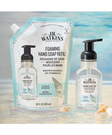 J.R. Watkins Ocean Breeze Foaming Hand Soap Refill Pouch 828 mL - Buy Online on GoSupps.com