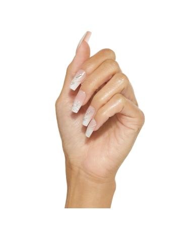 Buy KISS Classy Premium Press On Nails - Stunning French Design Long Square Shape 30 Nails & Nail Glue Included | International Shipping - Buy Online on GoSupps.com