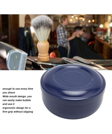 Men's Shaving Soap Bowl with Lid | Dark Blue Wet Shaving Kit Addition | Premium Shaving Cream Bowl for Smooth Shaves - Buy Online on GoSupps.com