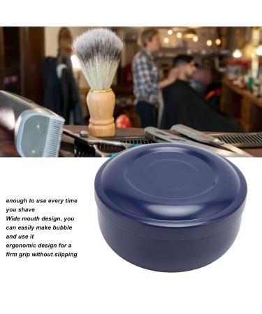 Men's Dark Blue Wide-Necked Plastic Soap Bowl - Perfect for Shaving Soap and Foam - Buy Online on GoSupps.com